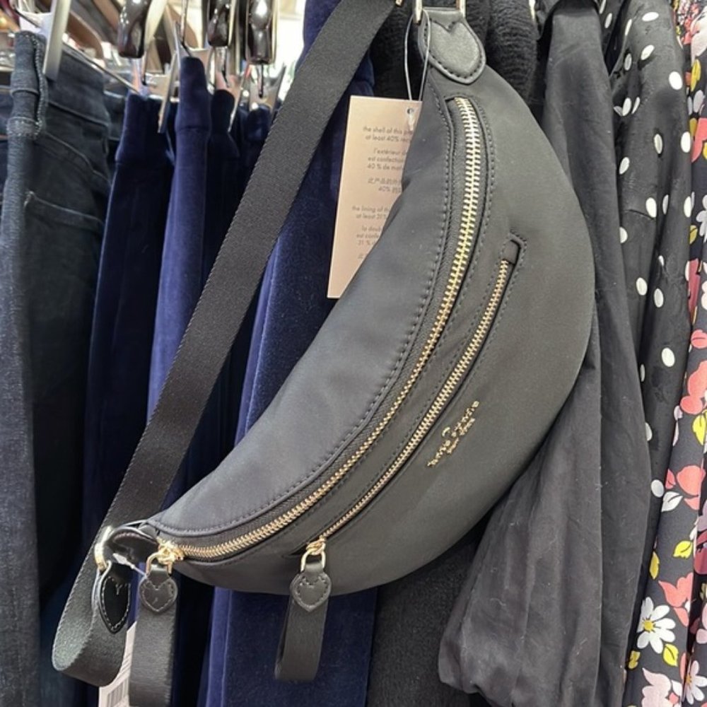 Kate Spade Chelsea Nylon Belt Bag Fanny Pack Black - Picture 15 of 16
